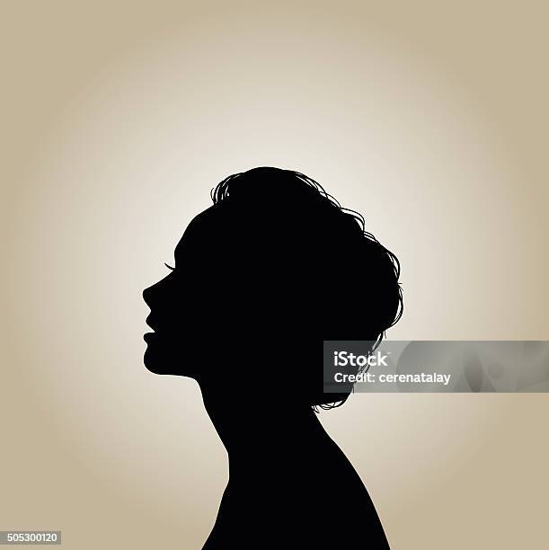 Silhouette Stock Illustration - Download Image Now - Women, In Silhouette, One Woman Only