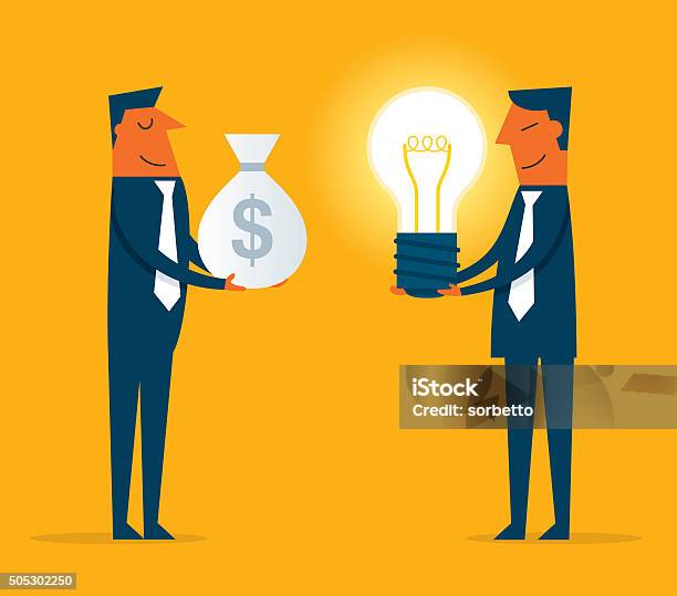 Buy Idea With Money Stock Illustration - Download Image Now - Selling, New Business, Business