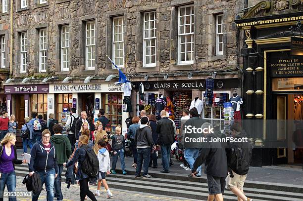 Members Of The Public And Tourists During The Edinburgh Fringe Stock Photo - Download Image Now