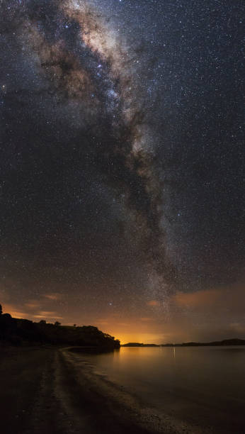 istock Milky Way shining bright at night 505303547
