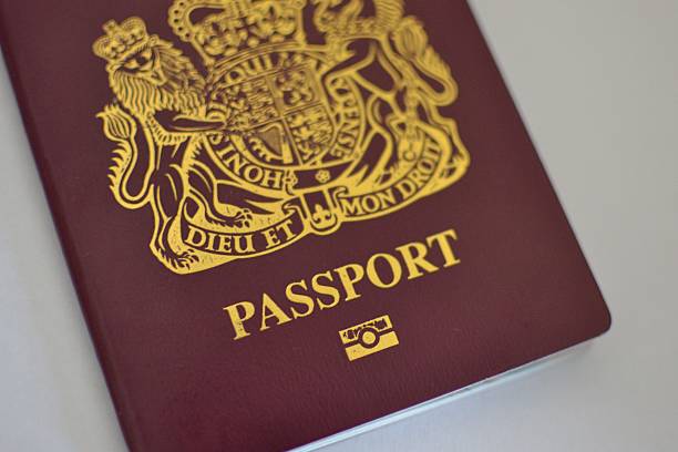 British Passport London, United Kingdom - July 22, 2014: Close up view of a British biometric passport British Passport stock pictures, royalty-free photos & images
