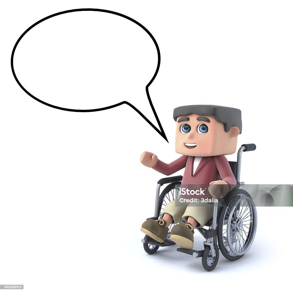 3 d chłopca z Dymek dla wózków inwalidzkich - Zbiór zdjęć royalty-free (Adolescencja)