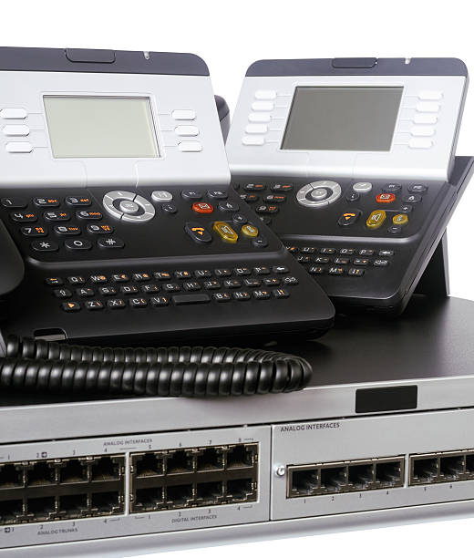 istock Phone switch and telephones 505306530