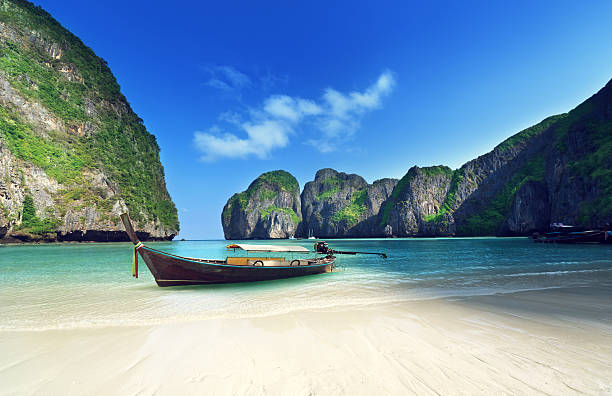 istock morning time at  Maya bay, Phi Phi Leh island,Thailand 505306747