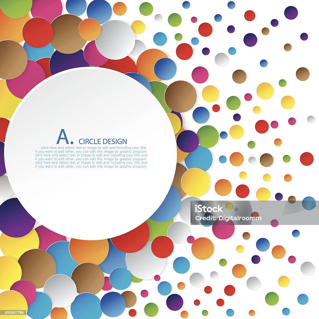 Multi Circle Design Multicolored Circle Design Stock Illustration - Download Image Now ...