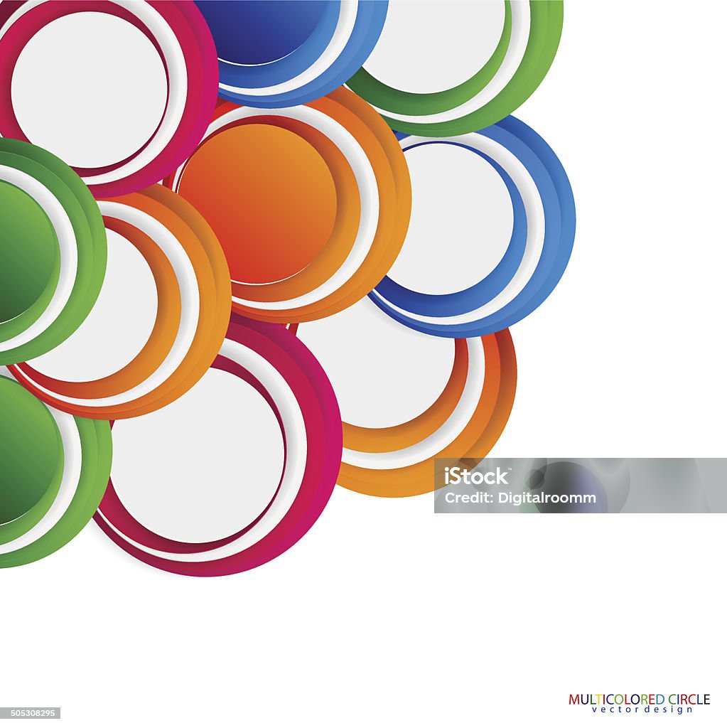 Multi Circle Design Multicolored Circle Design Stock Illustration - Download Image Now ...