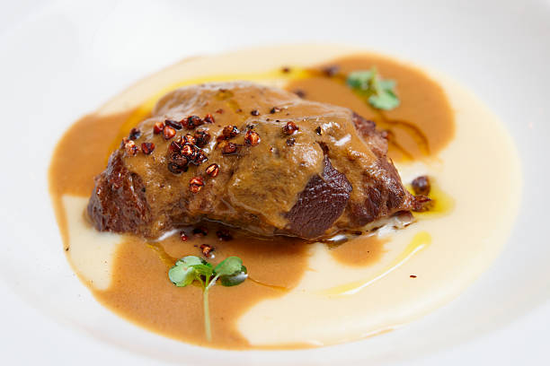 istock Stewed veal with potato mash 505308515