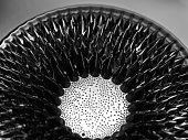 Ferrofluid. Close-up.
