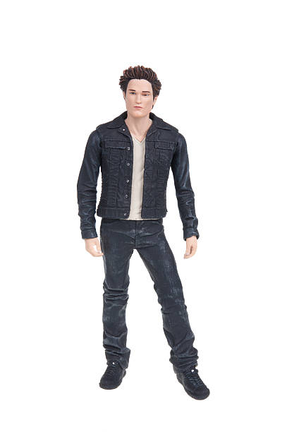 Edward Twilight Action Figure Adelaide, Australia - January 7, 2016: An isolated studio shot of an Edward Action Figure. A figure from the very populat Twilight Book and moview series. action figure photos stock pictures, royalty-free photos & images