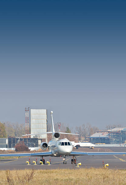 istock Business jet in the airport 505334656