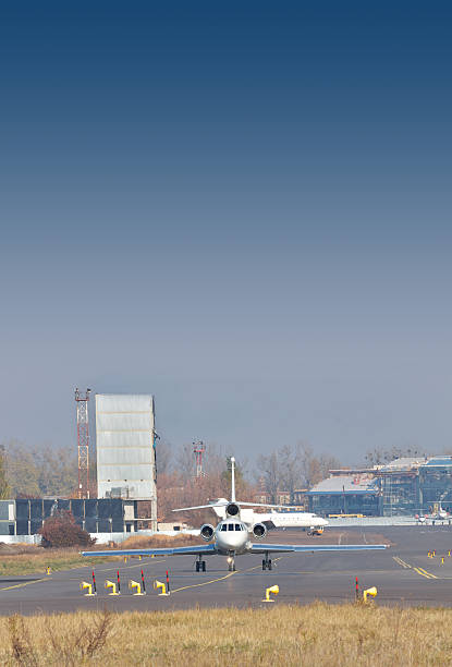 istock Business jet in the airport 505334928