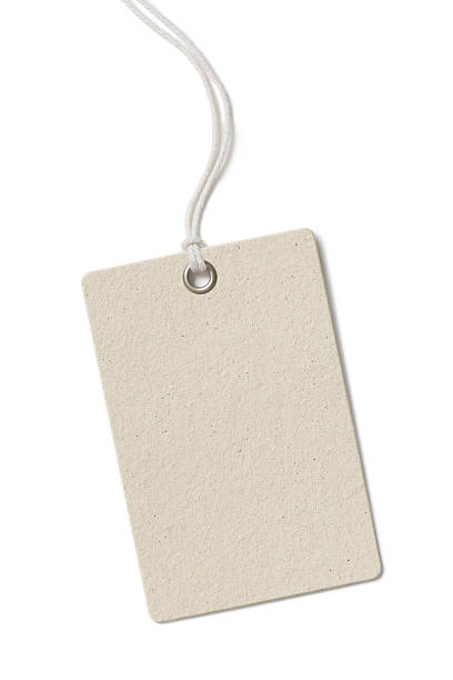 istock Blank rough cardboard price tag or label isolated 505339592