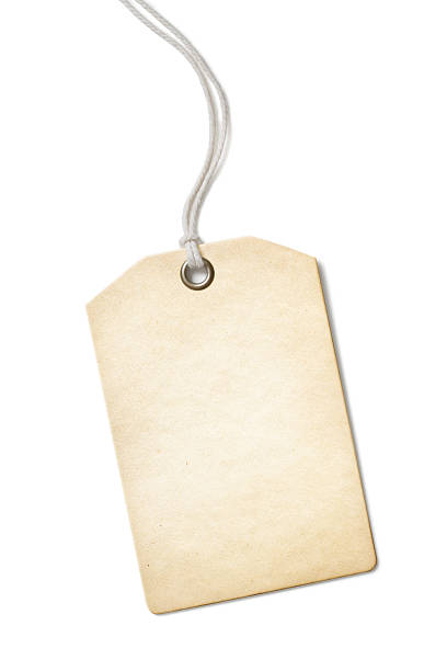 istock old blank paper price or gift tag isolated on white 505339830