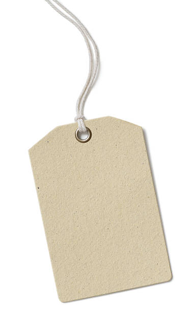 istock Blank price cloth tag isolated 505339866