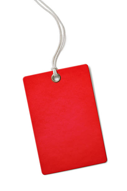 istock Red blank cardboard price or sale tag isolated 505339982