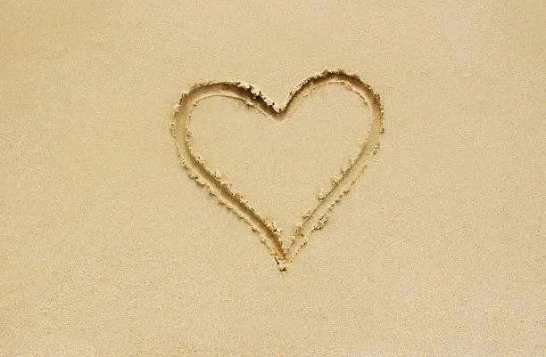 Photo of Heart on beach