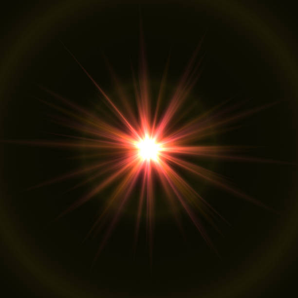 istock Lens Flare on black background 505340404