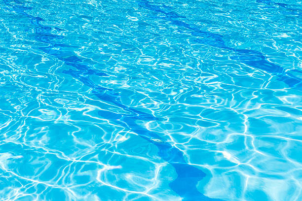 istock Background of rippled pattern of clean water in a blue. 505341196