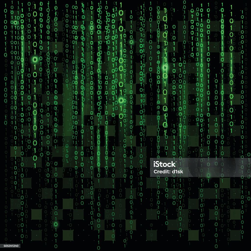 Abstract Binary Background Stock Illustration - Download Image Now ...