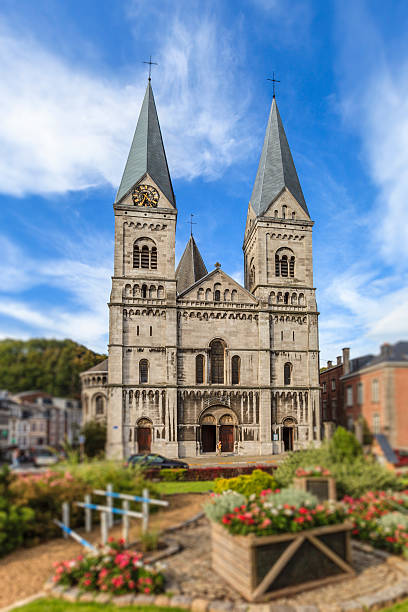 Spa, Church of St Remacle - Belgium The Church of St Remacle is the main church of Spa, Wallonia, Belgium. spa belgium stock pictures, royalty-free photos & images