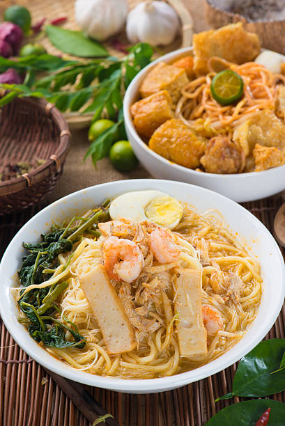 istock Singapore famous curry noodle or laksa mee 505342372