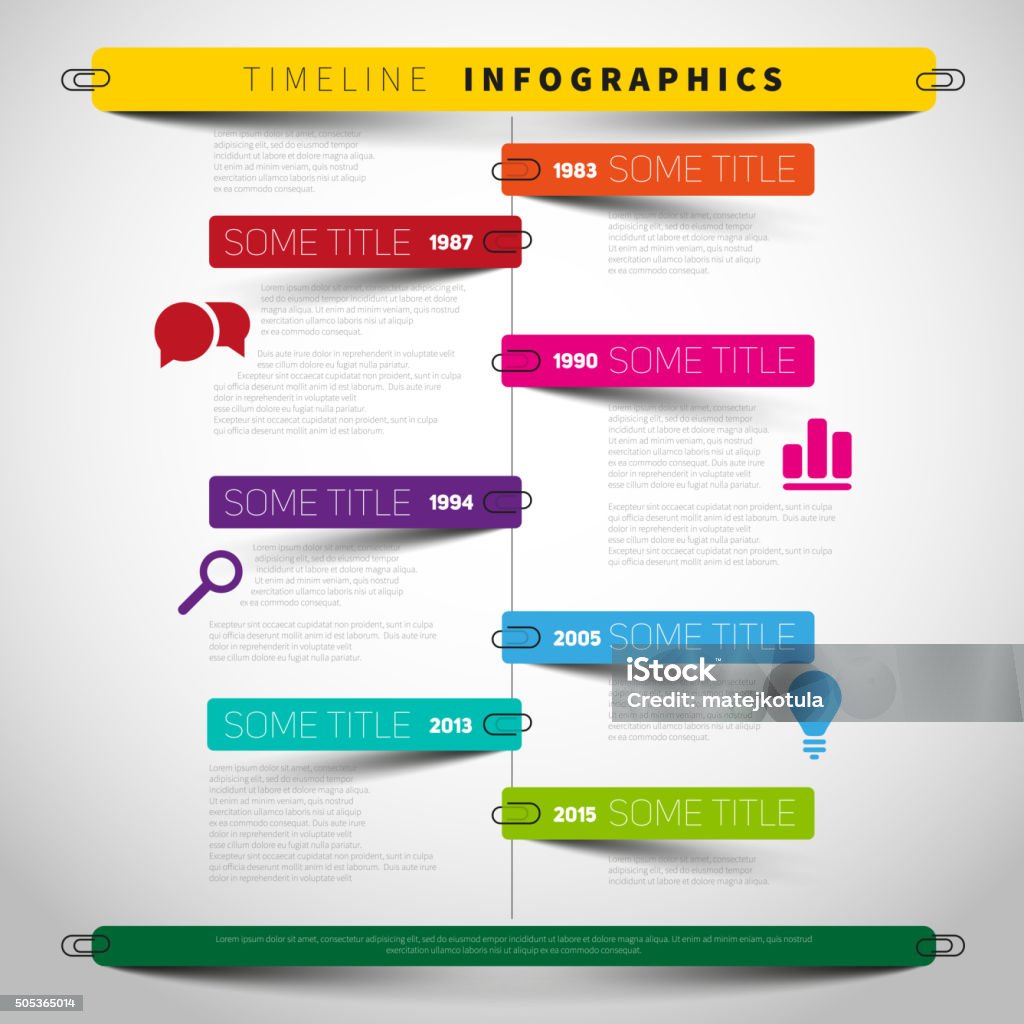 vector infographic timeline report template with the... Vector Timeline Infographic Report Template Stock Illustration ...