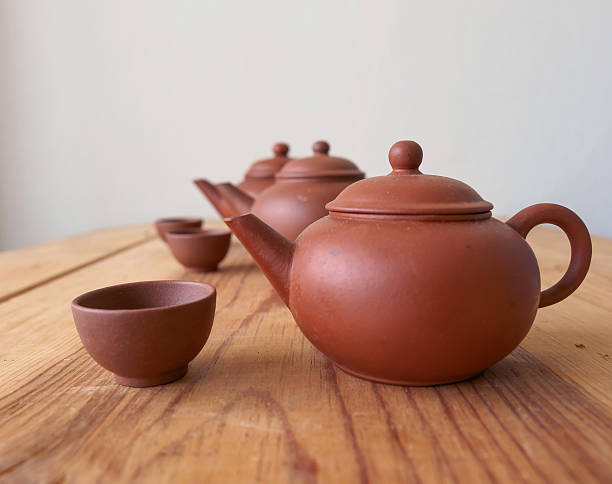 istock Chinese teapot and teacup 505365232