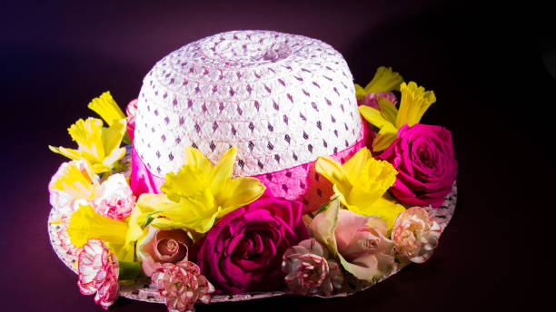 istock Easter Bonnet of Fresh Flowers 505365704