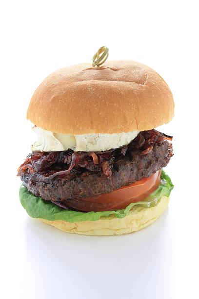 gourmet burger ispolated on white background