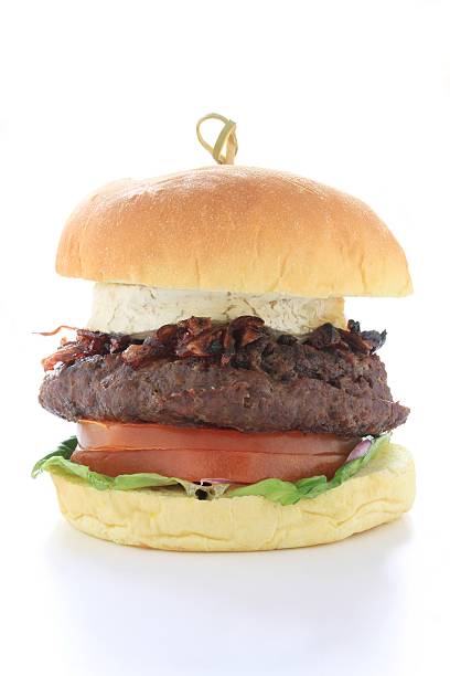 gourmet burger ispolated on white background