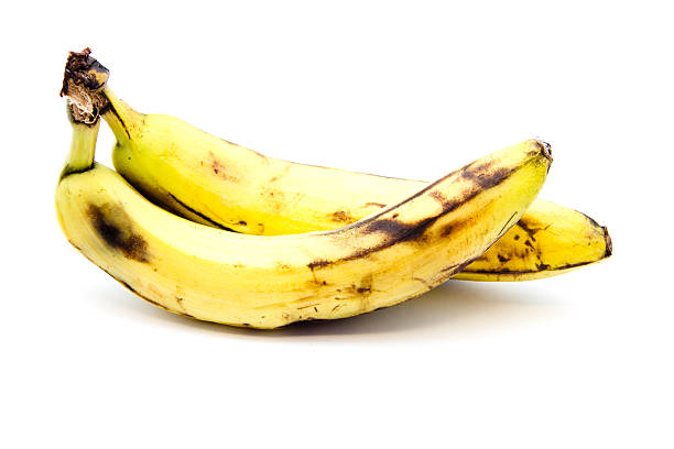 istock Fresh Yellow banana on white background 505368417