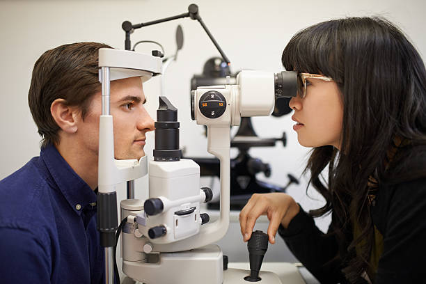 istock In for an annual eye checkup 505369410