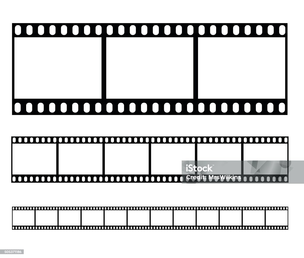 Filmstrip set illustration vector illustration Filmstrip set illustration  - simple vector illustration isolated on white background Camera Film stock vector