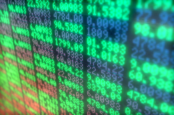 istock Stock Market Digital Board 505372024