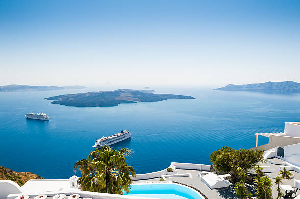 istock White architecture on Santorini island, Greece 505372199