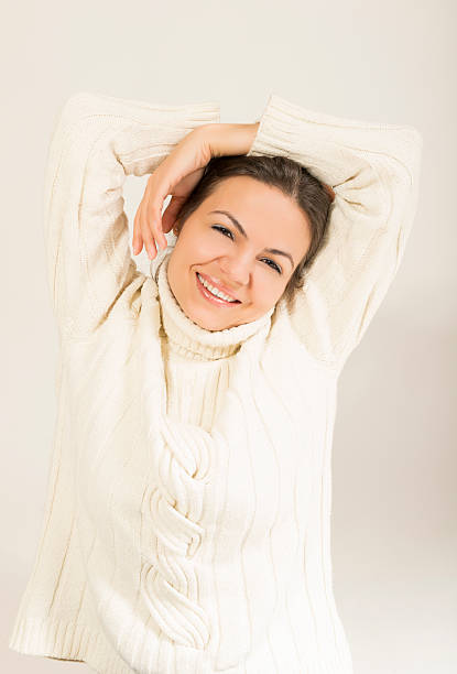 istock Portrait of beautiful woman similing 505376206