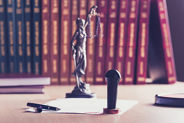 istock Stamp that is used by a notary with his pen 505376962