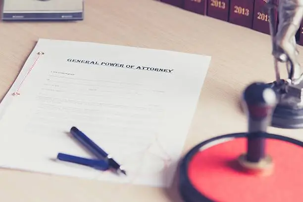 Photo of Prepared to be signed by a notary power of attorney