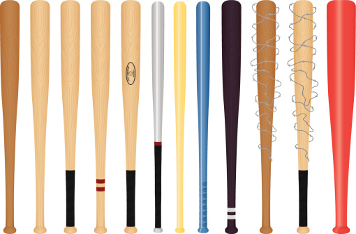 Baseball Bats. Created in Adobe Illustrator 10. Transparencies used.