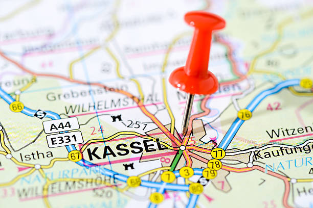 istock European cities on map series: Kassel 505396601