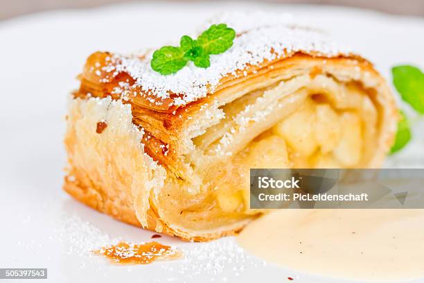 Apple Strudel Stock Photo - Download Image Now - Apple Strudel, Strudel, Apple - Fruit