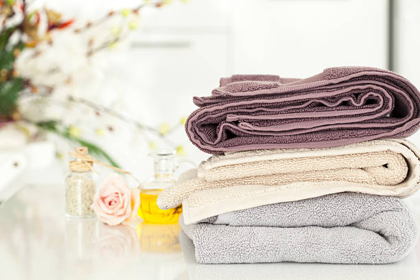 istock Towels and domestic bathroom 505399658