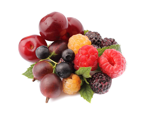 istock sweet garden berries on a white background 505400745