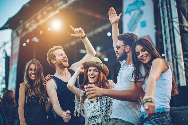 istock Cheering on their favourite band 505403748