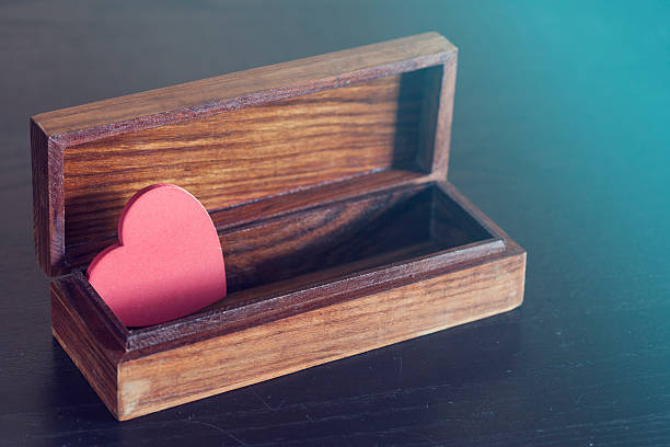 istock Valentine's red heart in a box 505407008