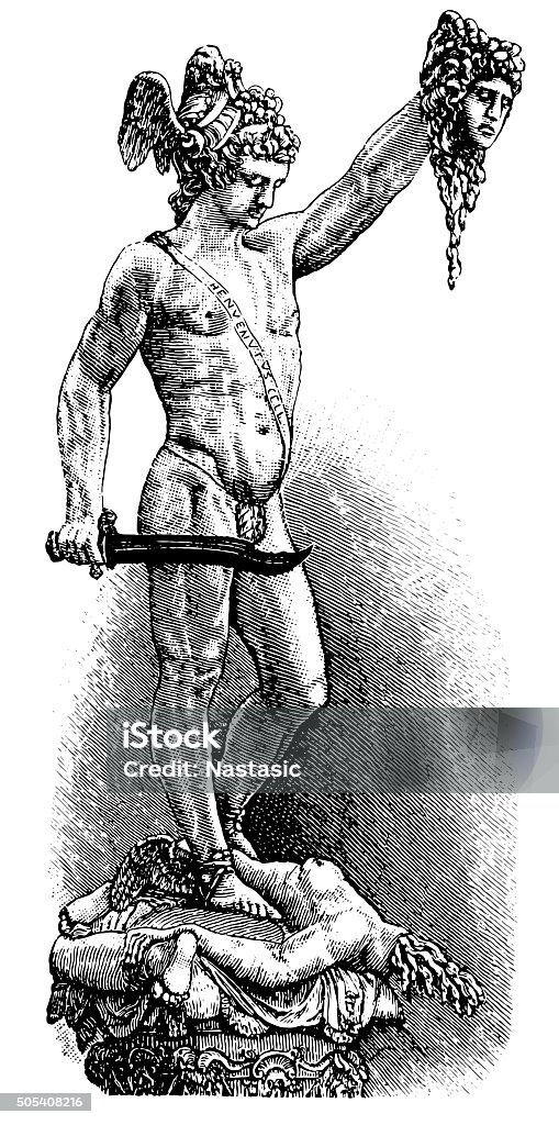 Ilustración de Perseo Y Medusa y más Vectores Libres de Derechos de Grabado - Objeto fabricado - Grabado - Objeto fabricado, Grabado - Técnica de ilustración, Toscana - iStock Ilustración de Perseo Y Medusa y más Vectores Libres de Derechos de Grabado - Objeto fabricado - Grabado - Objeto fabricado, Grabado - Técnica de ilustración, Toscana - iStock