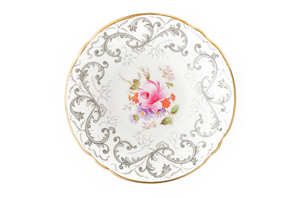 istock China plate on the white background 505408416