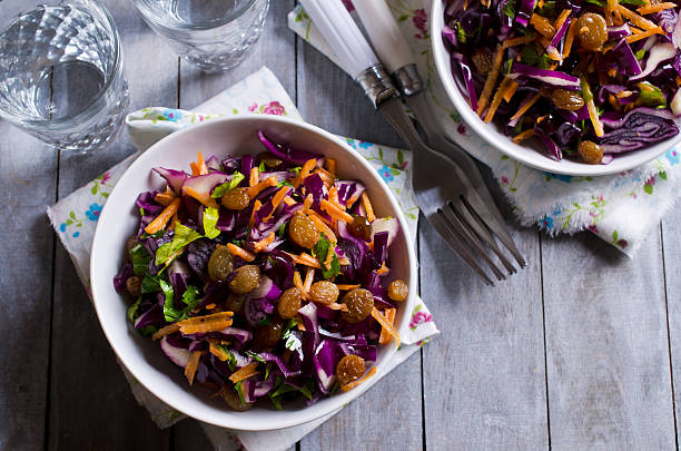 istock Vegetable salad with raisins 505412060