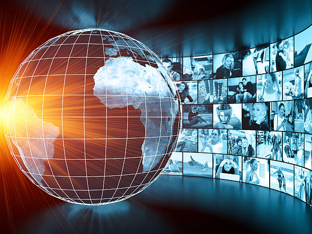 istock Global Media concept smart TV 505412650