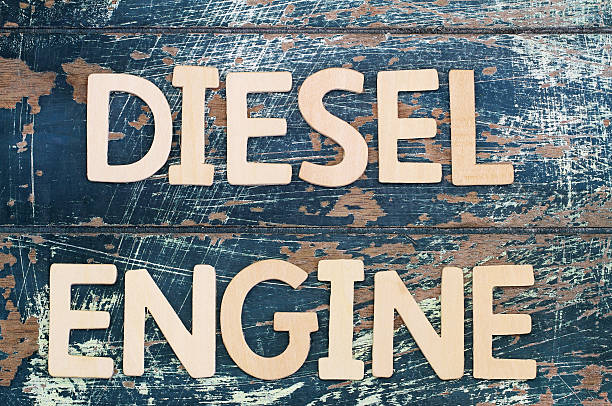 istock Diesel engine written with wooden letters on rustic surface 505413814